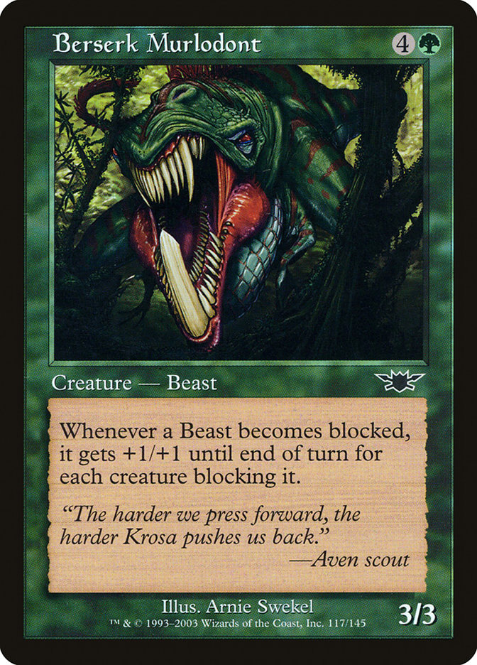 Berserk Murlodont [Legions] | Golgari Games