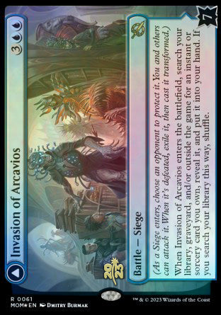 Invasion of Arcavios // Invocation of the Founders [March of the Machine Prerelease Promos] | Golgari Games