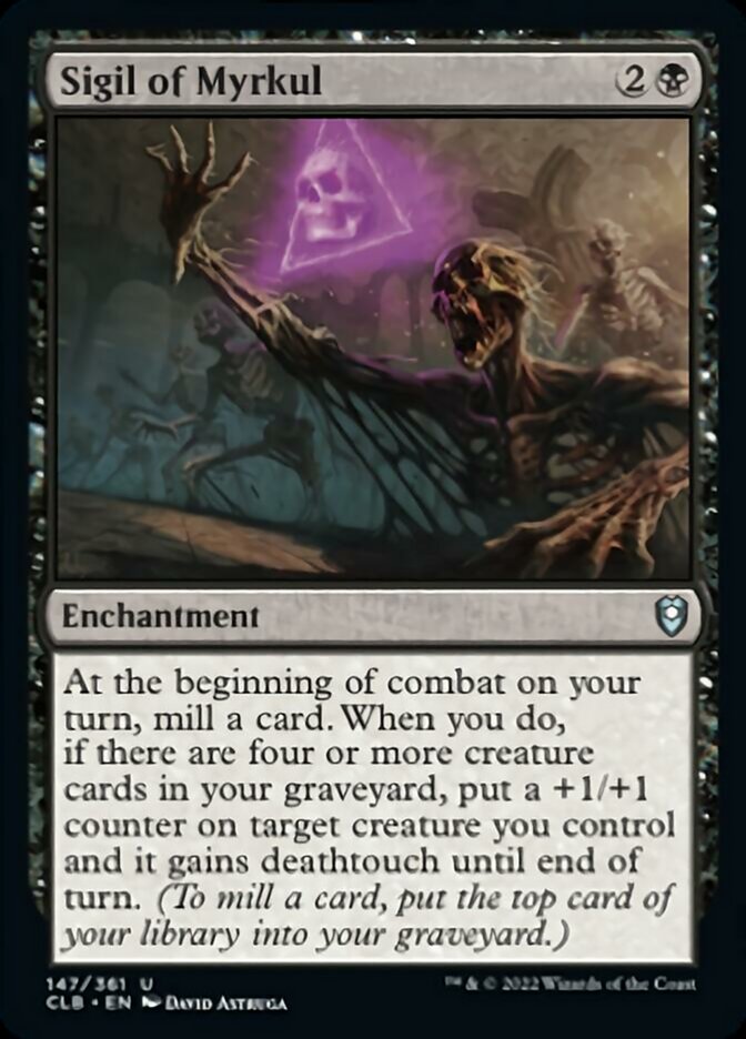 Sigil of Myrkul [Commander Legends: Battle for Baldur's Gate] | Golgari Games