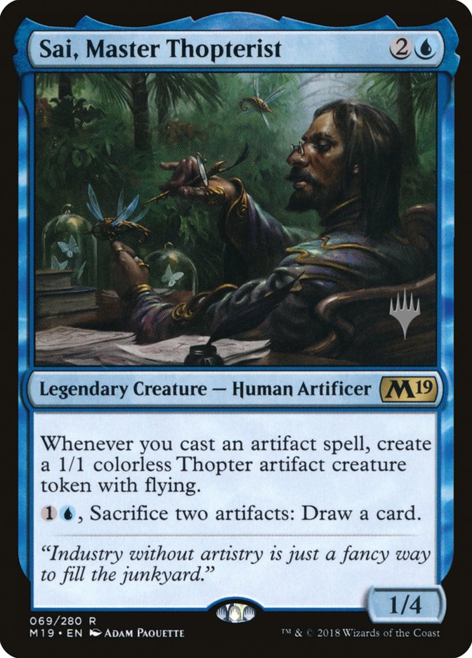 Sai, Master Thopterist (Promo Pack) [Core Set 2019 Promos] | Local Legends