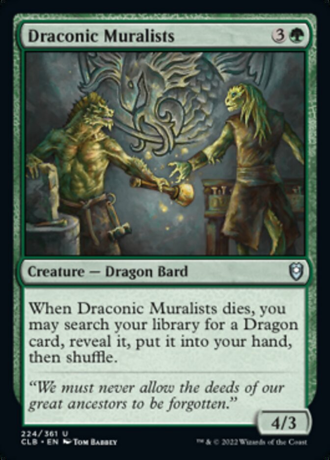 Draconic Muralists [Commander Legends: Battle for Baldur's Gate] | Golgari Games