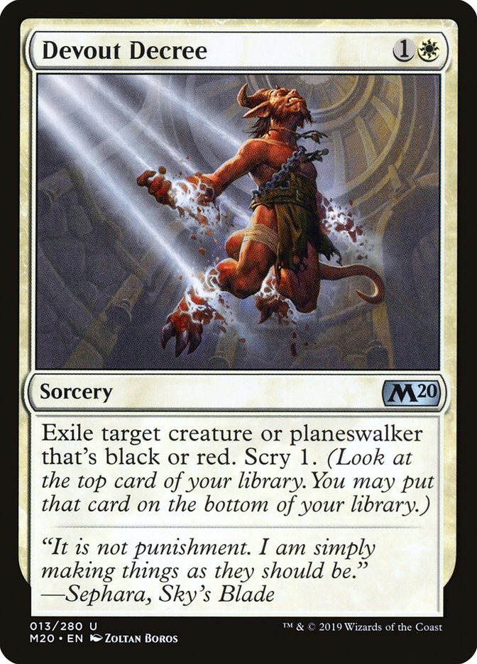 Devout Decree [Core Set 2020] | Local Legends