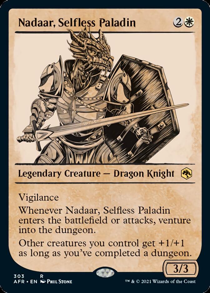 Nadaar, Selfless Paladin (Showcase) [Dungeons & Dragons: Adventures in the Forgotten Realms] | Golgari Games