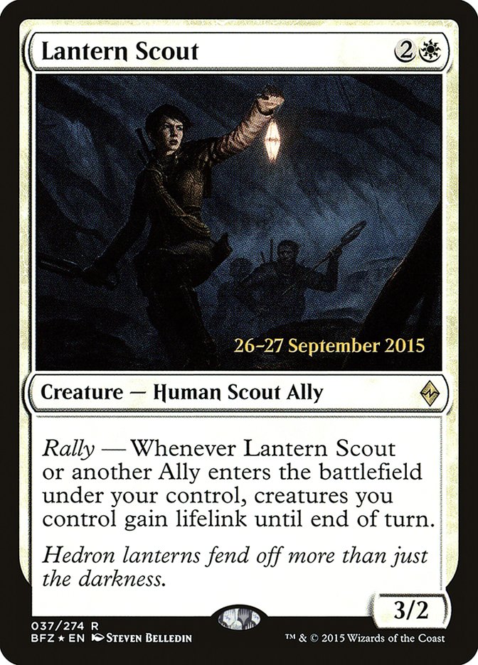 Lantern Scout [Battle for Zendikar Prerelease Promos] | Golgari Games