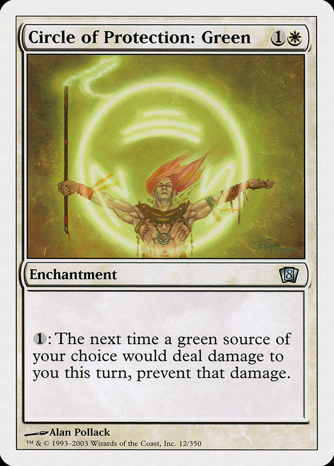 Circle of Protection: Green [Eighth Edition] | Local Legends