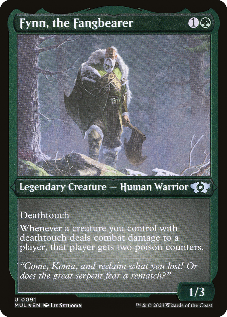 Fynn, the Fangbearer (Foil Etched) [Multiverse Legends] | Local Legends