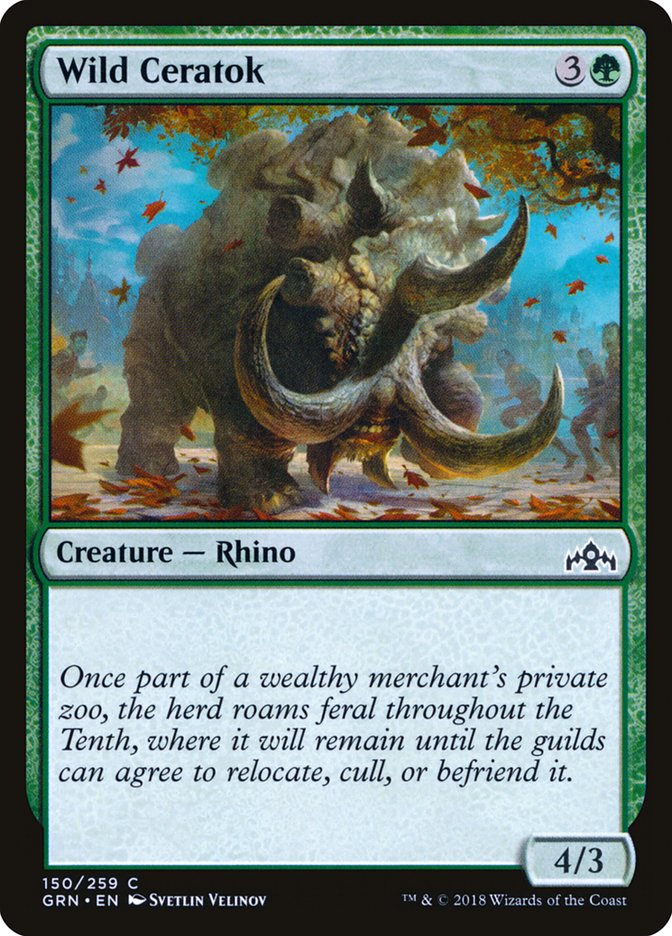 Wild Ceratok [Guilds of Ravnica] | Golgari Games