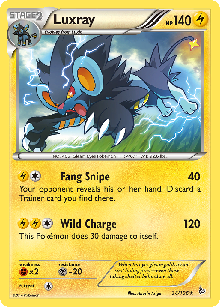 Luxray (34/106) [XY: Flashfire] | Golgari Games