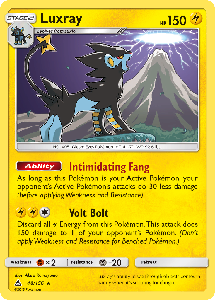 Luxray (48/156) [Sun & Moon: Ultra Prism] | Golgari Games