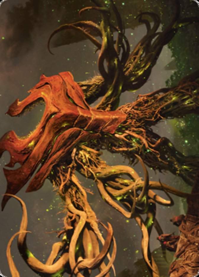 Ashaya, Soul of the Wild Art Card (Gold-Stamped Signature) [Zendikar Rising Art Series] | Golgari Games