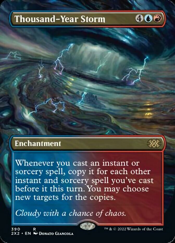 Thousand-Year Storm (Borderless Alternate Art) [Double Masters 2022] | Golgari Games