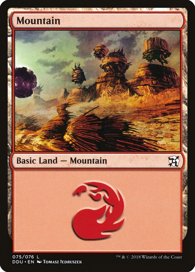 Mountain (75) [Duel Decks: Elves vs. Inventors] | Local Legends