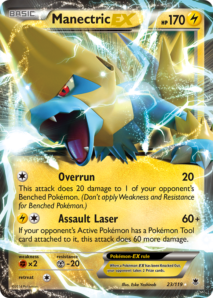 Manectric EX (23/119) [XY: Phantom Forces] | Golgari Games