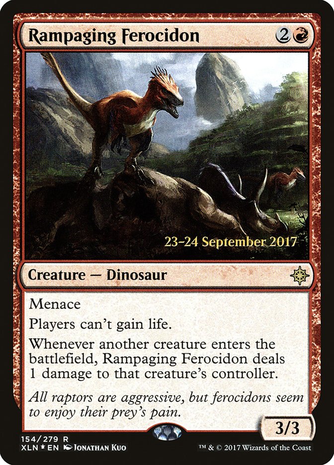 Rampaging Ferocidon [Ixalan Prerelease Promos] | Local Legends