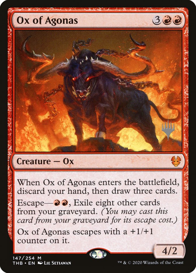 Ox of Agonas (Promo Pack) [Theros Beyond Death Promos] | Local Legends