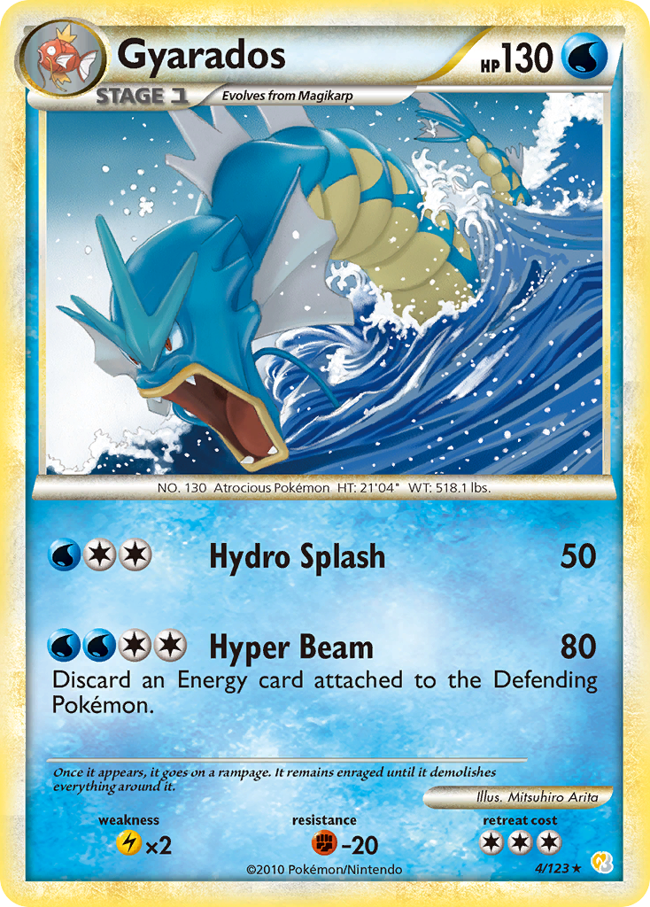 Gyarados (4/123) [HeartGold & SoulSilver: Base Set] | Golgari Games