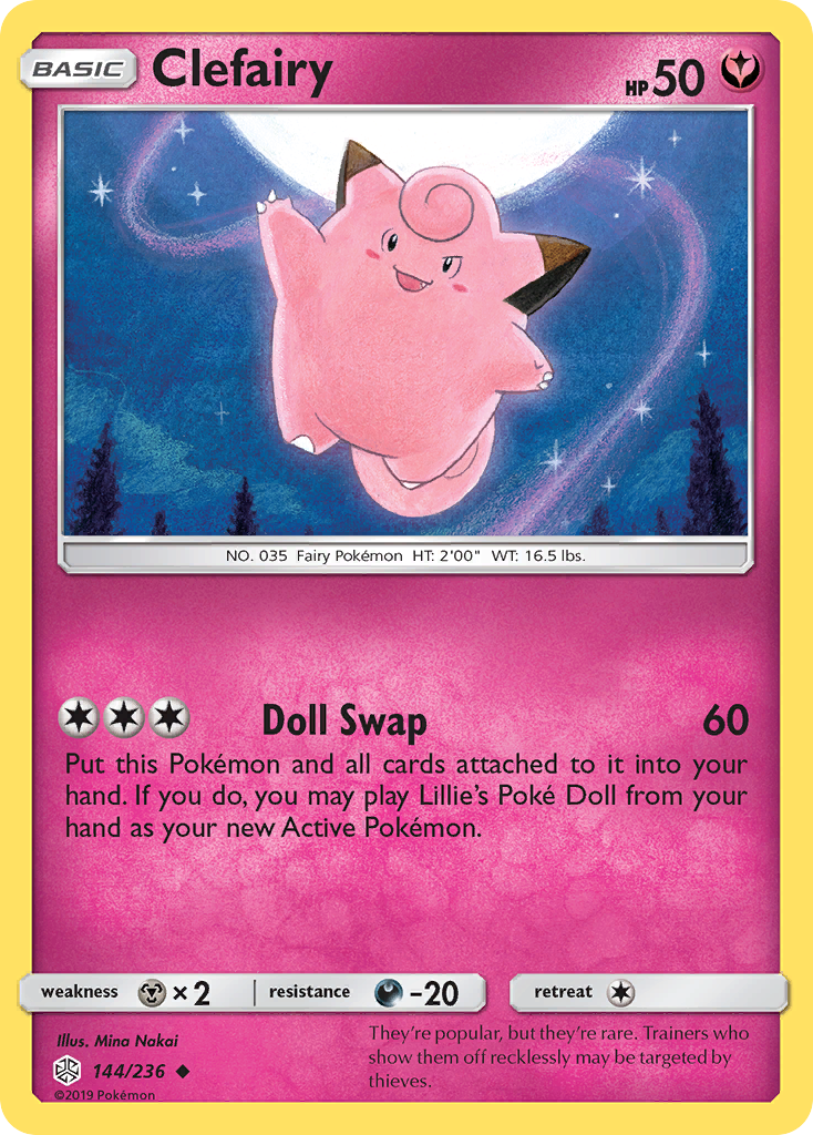 Clefairy (144/236) [Sun & Moon: Cosmic Eclipse] | Golgari Games