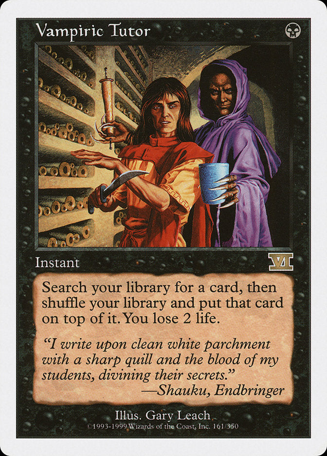 Vampiric Tutor [Classic Sixth Edition] | Local Legends