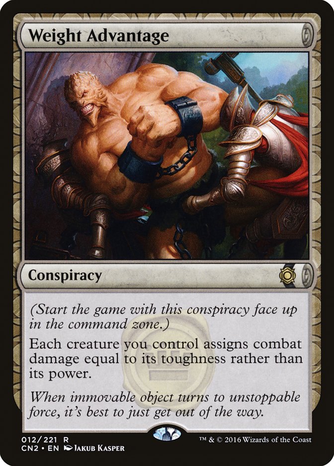 Weight Advantage [Conspiracy: Take the Crown] | Golgari Games