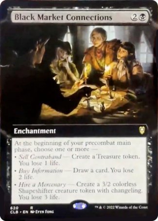 Black Market Connections (Extended Art) [Commander Legends: Battle for Baldur's Gate] | Golgari Games