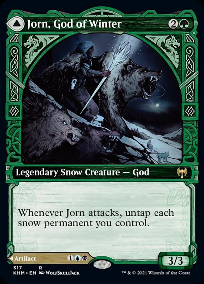 Jorn, God of Winter // Kaldring, the Rimestaff (Showcase) [Kaldheim] | Golgari Games