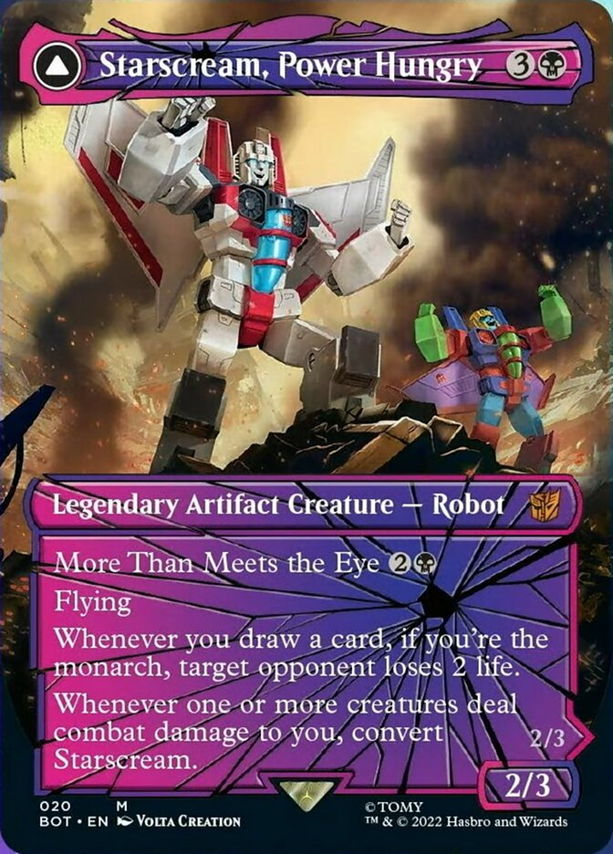 Starscream, Power Hungry // Starscream, Seeker Leader (Shattered Glass) [Universes Beyond: Transformers] | Golgari Games