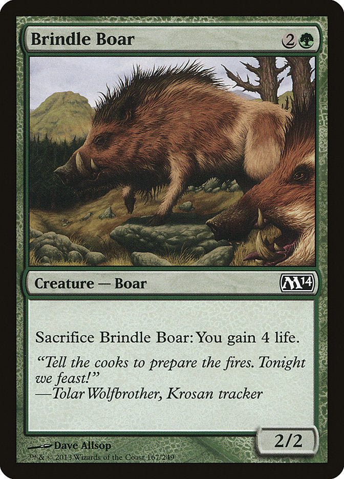 Brindle Boar [Magic 2014] | Golgari Games