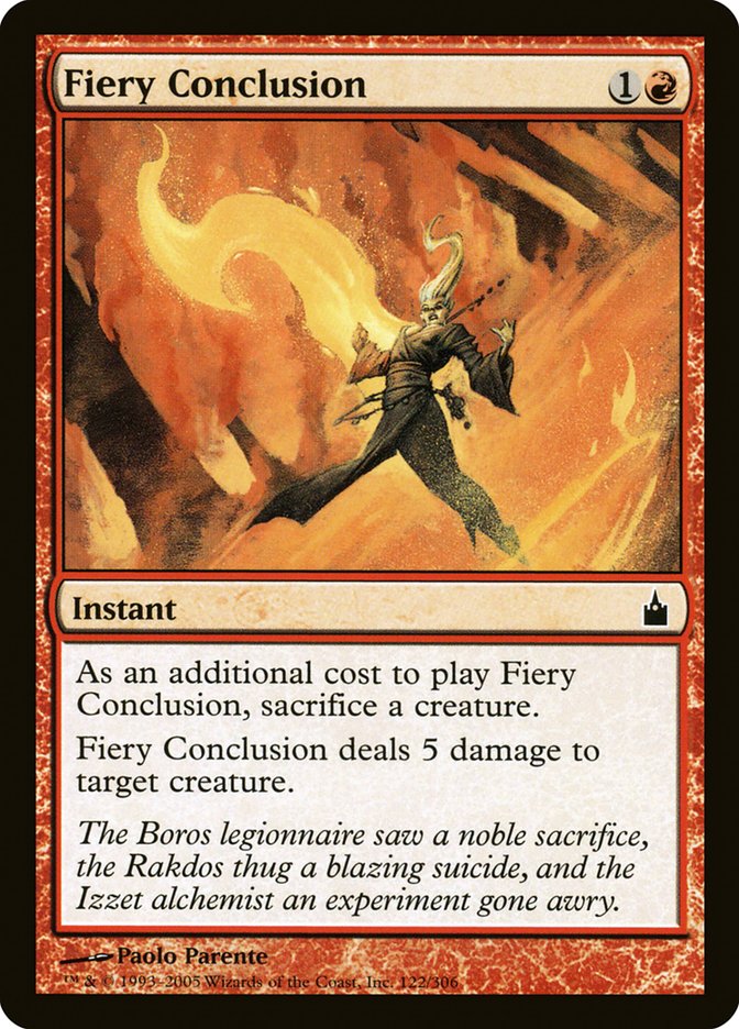 Fiery Conclusion [Ravnica: City of Guilds] | Local Legends