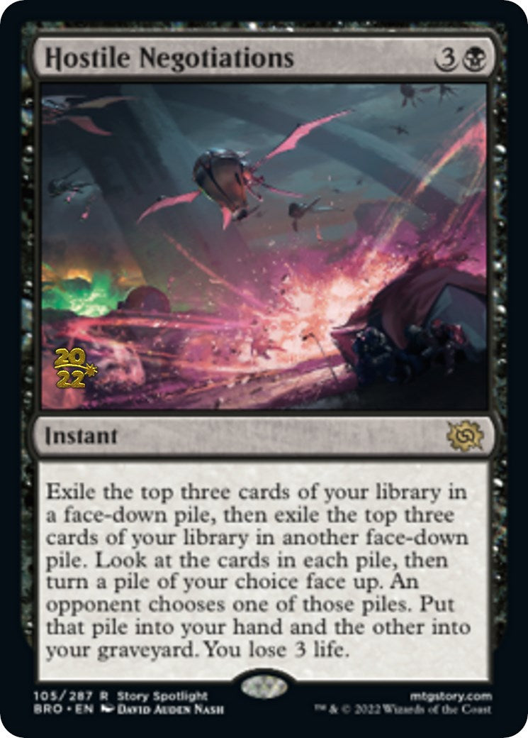 Hostile Negotiations [The Brothers' War: Prerelease Promos] | Local Legends