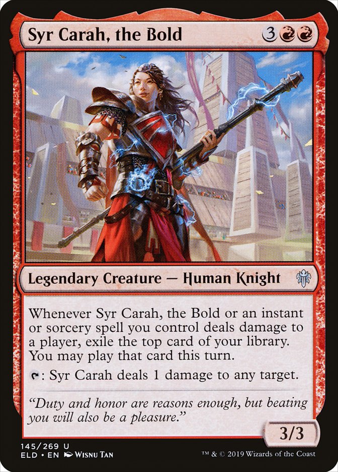 Syr Carah, the Bold [Throne of Eldraine] | Local Legends