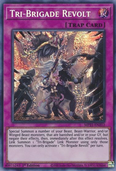 Tri-Brigade Revolt [MP21-EN212] Prismatic Secret Rare | Golgari Games