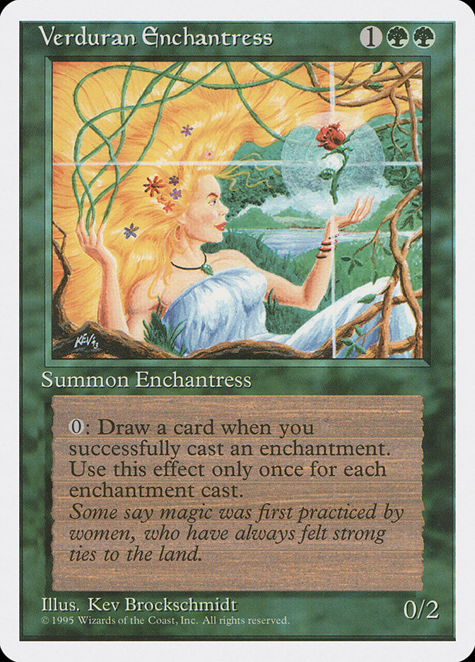 Verduran Enchantress [Fourth Edition] | Local Legends