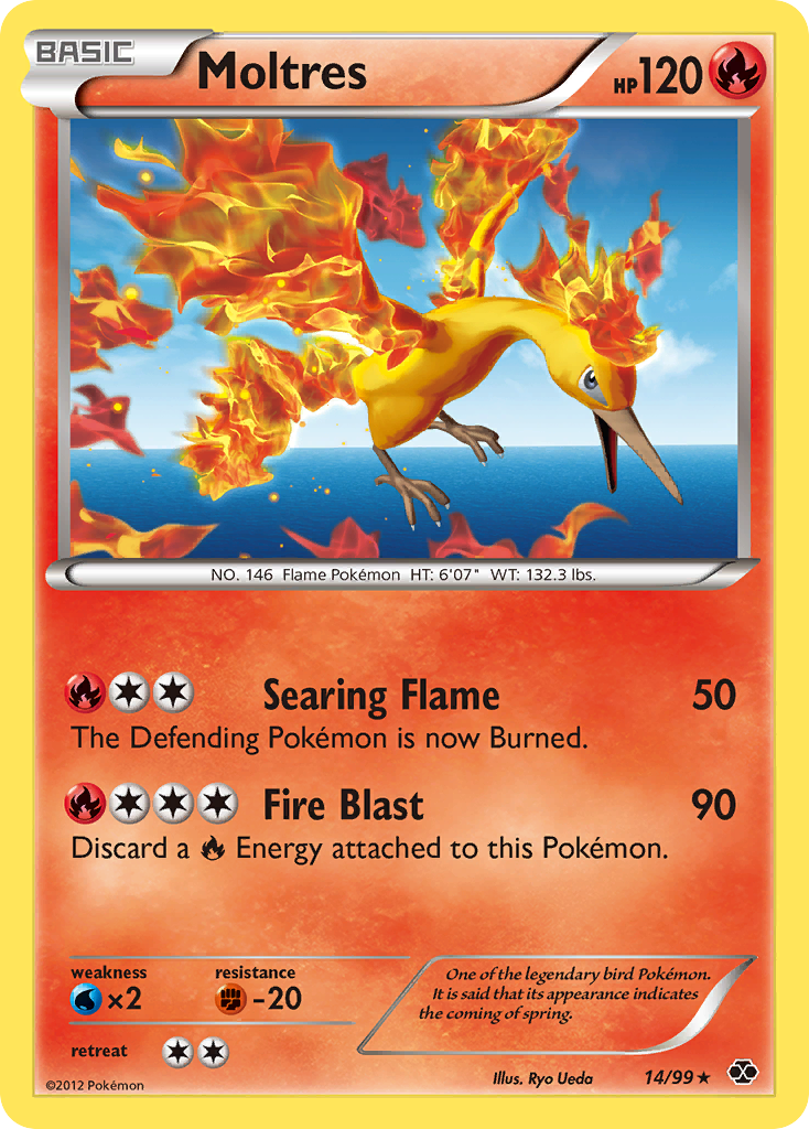 Moltres (14/99) [Black & White: Next Destinies] | Golgari Games