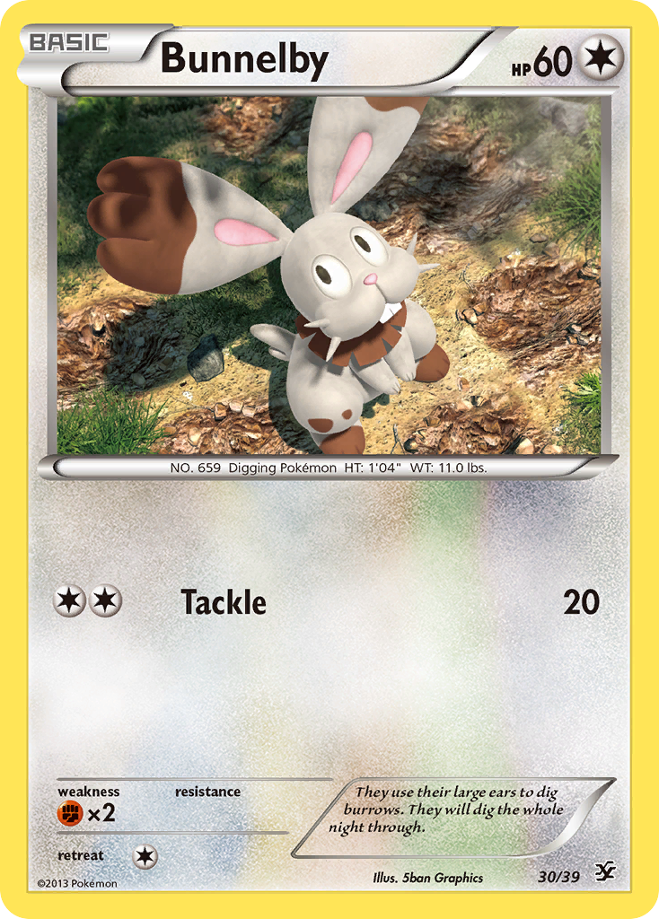 Bunnelby (30/39) [XY: Kalos Starter Set] | Golgari Games