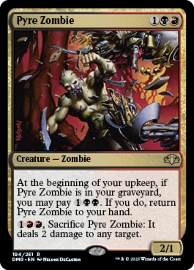 Pyre Zombie [Dominaria Remastered] | Local Legends