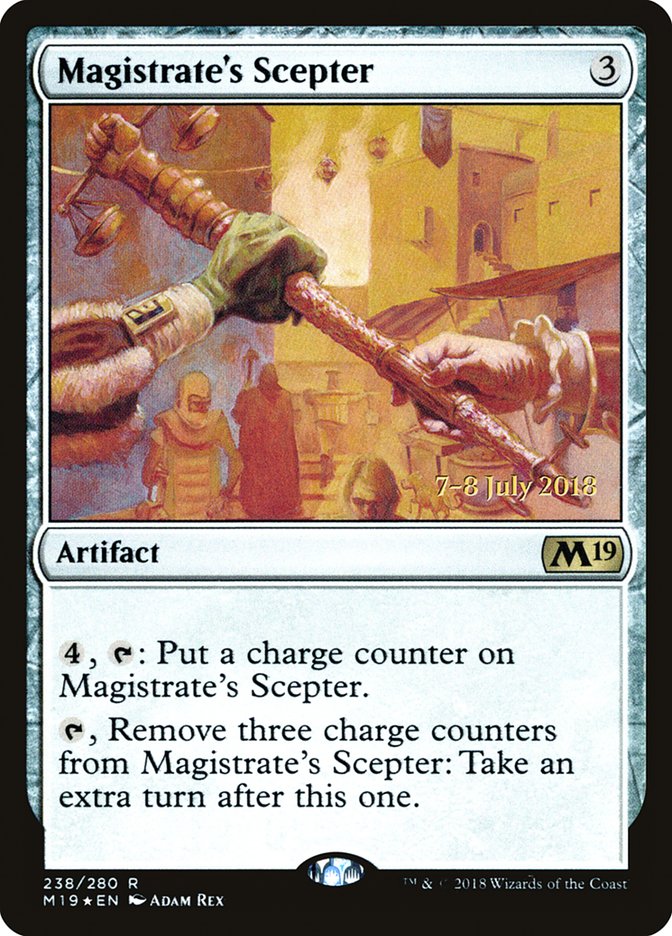 Magistrate's Scepter [Core Set 2019 Prerelease Promos] | Local Legends