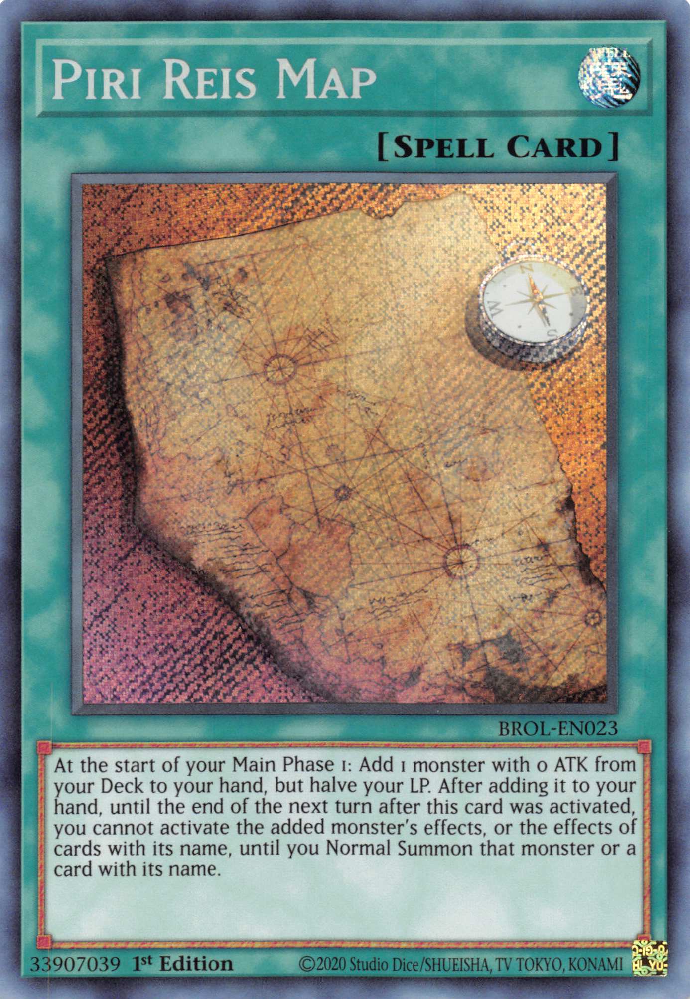 Piri Reis Map [BROL-EN023] Secret Rare | Golgari Games