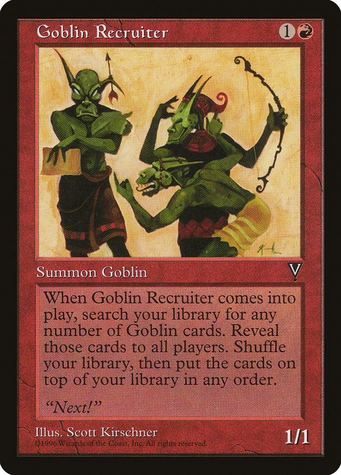 Goblin Recruiter [Visions] | Local Legends