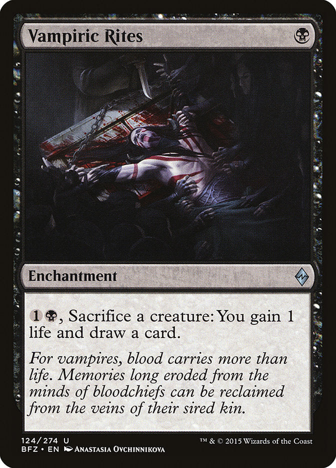 Vampiric Rites [Battle for Zendikar] | Local Legends