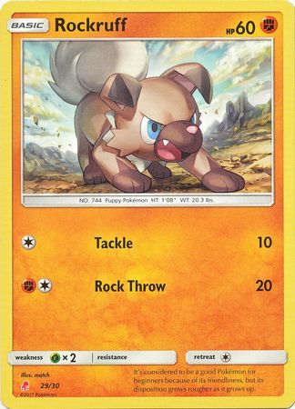 Rockruff (29/30) [Sun & Moon: Trainer Kit - Lycanroc] | Golgari Games