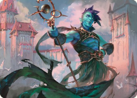 Haughty Djinn Art Card [Dominaria United Art Series] | Local Legends