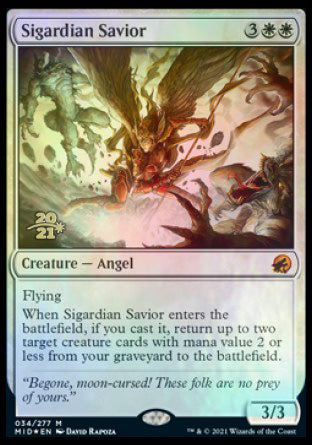 Sigardian Savior [Innistrad: Midnight Hunt Prerelease Promos] | Golgari Games