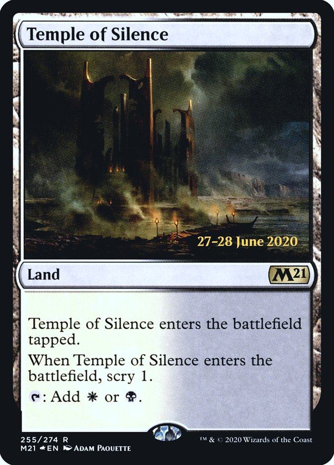 Temple of Silence [Core Set 2021 Prerelease Promos] | Golgari Games