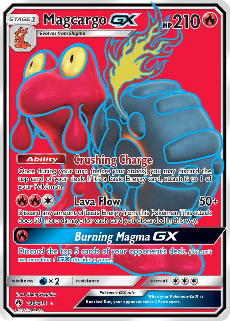 Magcargo GX (198/214) [Sun & Moon: Lost Thunder] | Golgari Games