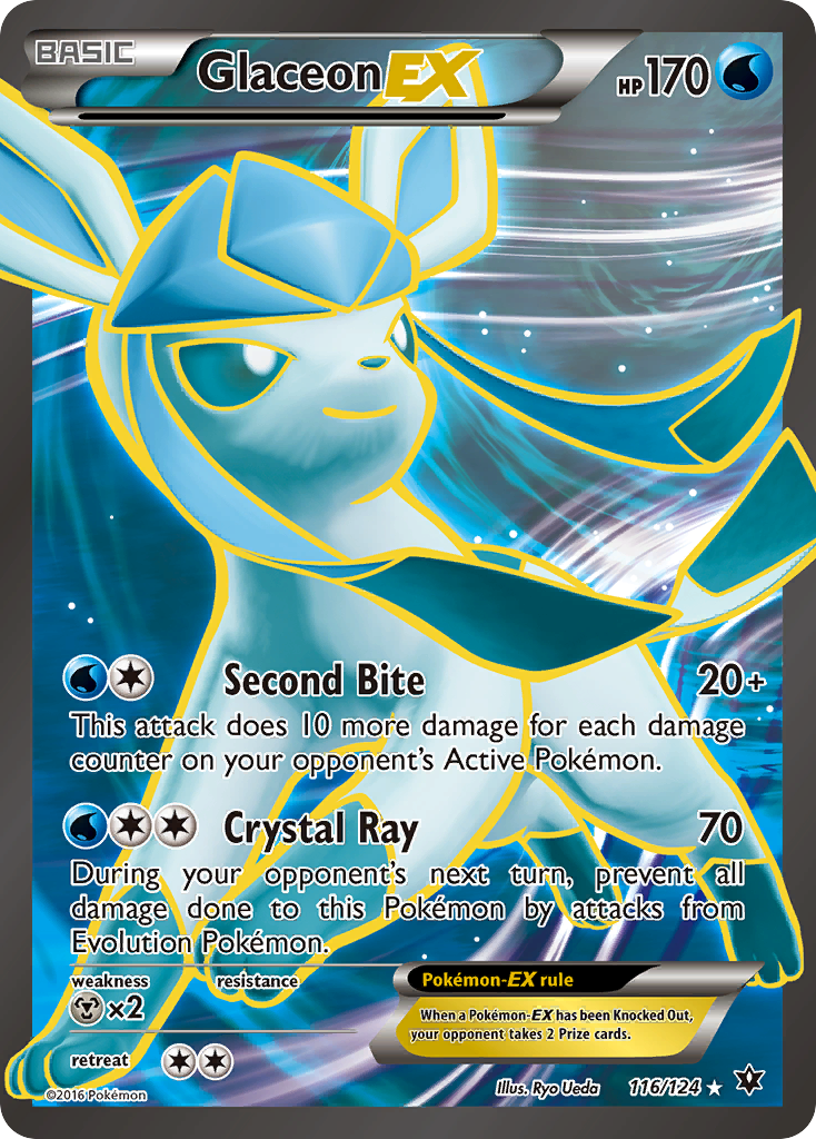 Glaceon EX (116/124) [XY: Fates Collide] | Golgari Games