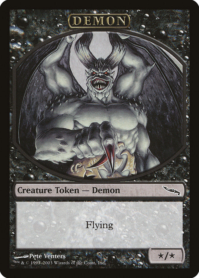 Demon Token [Magic Player Rewards 2003] | Golgari Games