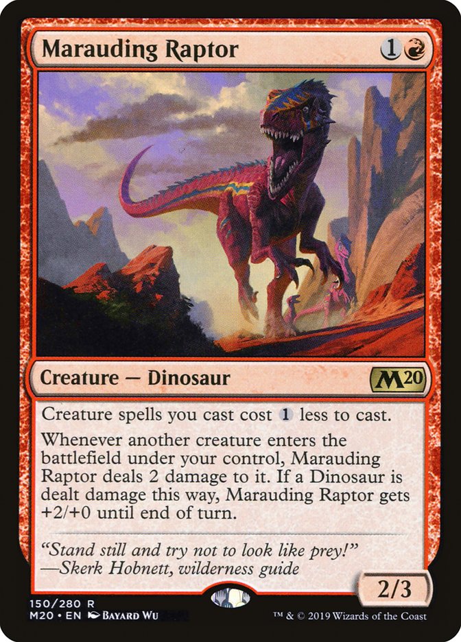 Marauding Raptor [Core Set 2020] | Golgari Games