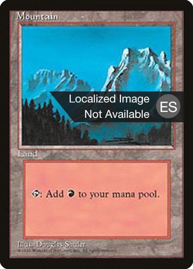 Mountain (B) [Fourth Edition (Foreign Black Border)] | Local Legends