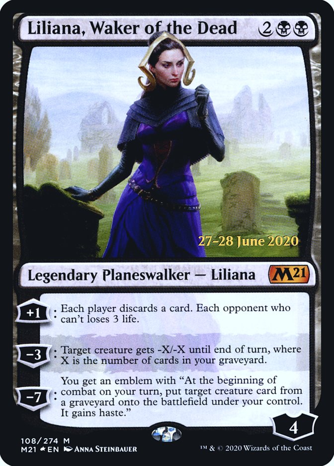 Liliana, Waker of the Dead [Core Set 2021 Prerelease Promos] | Golgari Games