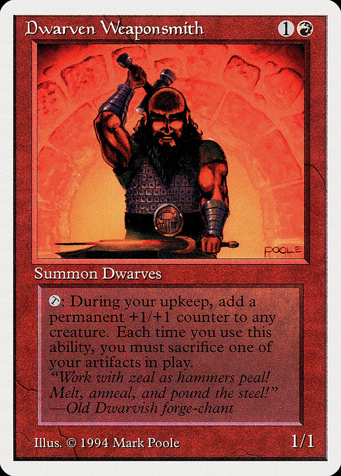 Dwarven Weaponsmith [Summer Magic / Edgar] | Golgari Games